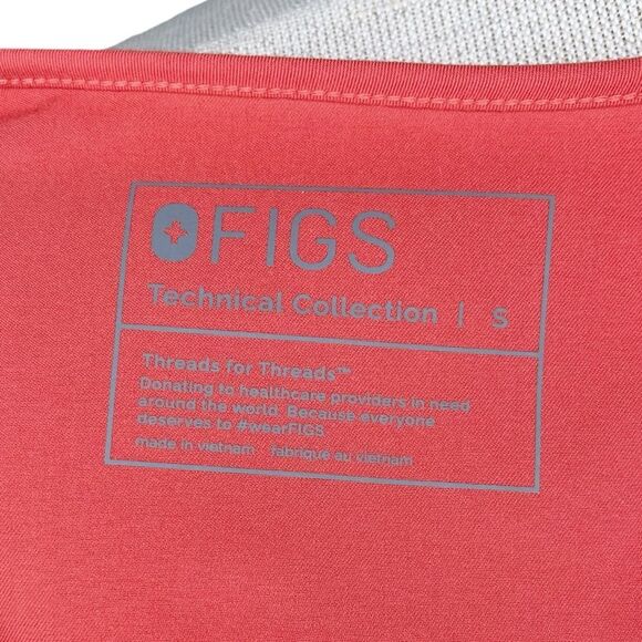 NWT FIGS Casma Three Pocket Scrub Top sz S * Clay Scrubs Shirt Classic Fit - Picture 7 of 7